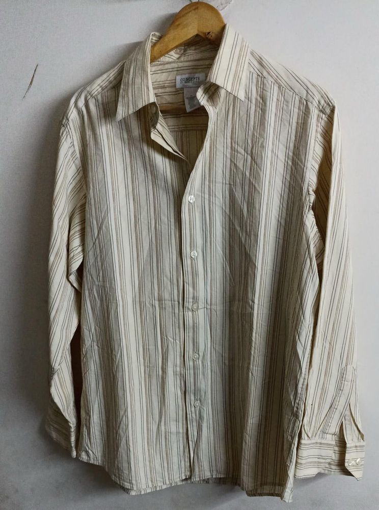 Striped Men's Button-Down Shirt