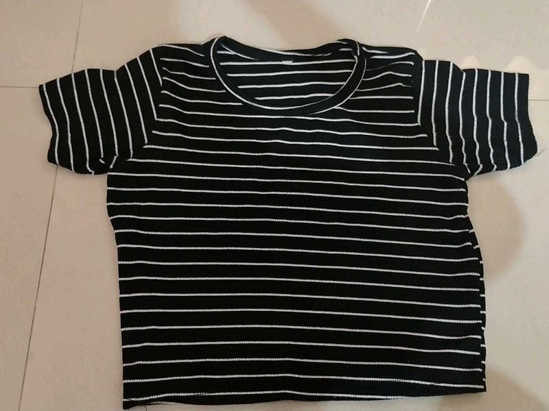 Striped Black T-Shirt