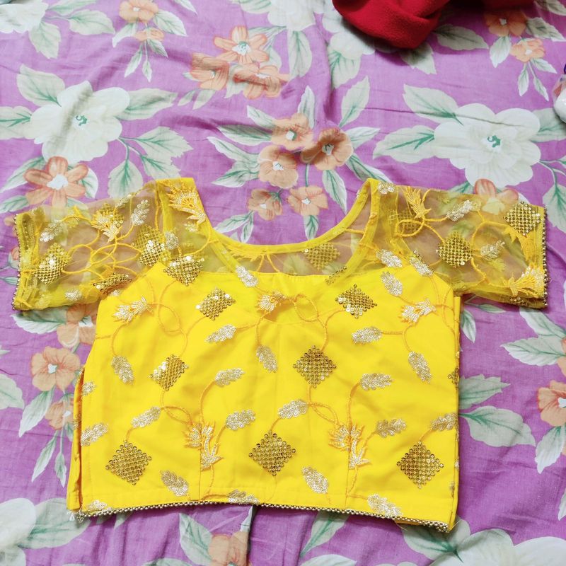 For Madhi New/Unused Yellow blouse