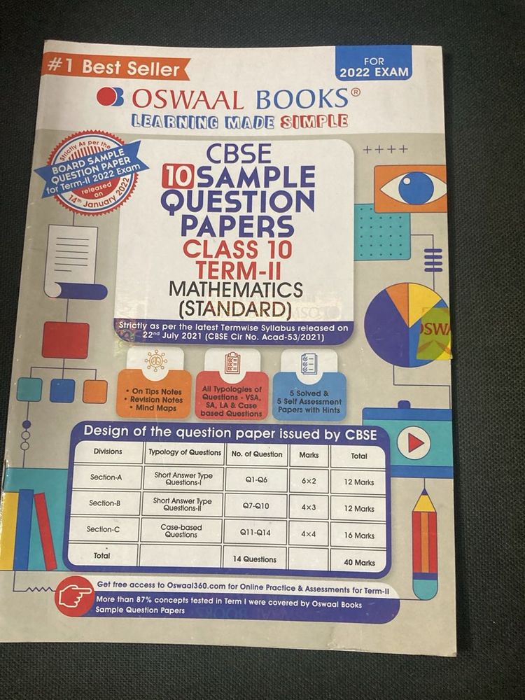 Oswaal Books CBSE Class 10 Math Sample Papers