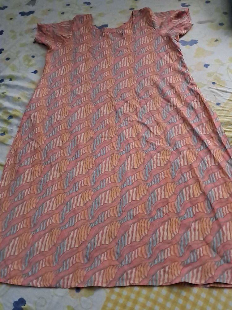 Comfortable Pink Printed Kurta