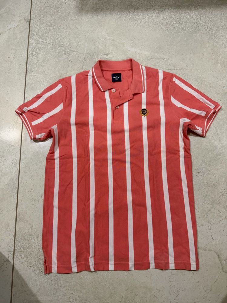 Max Men's Striped Polo Shirt