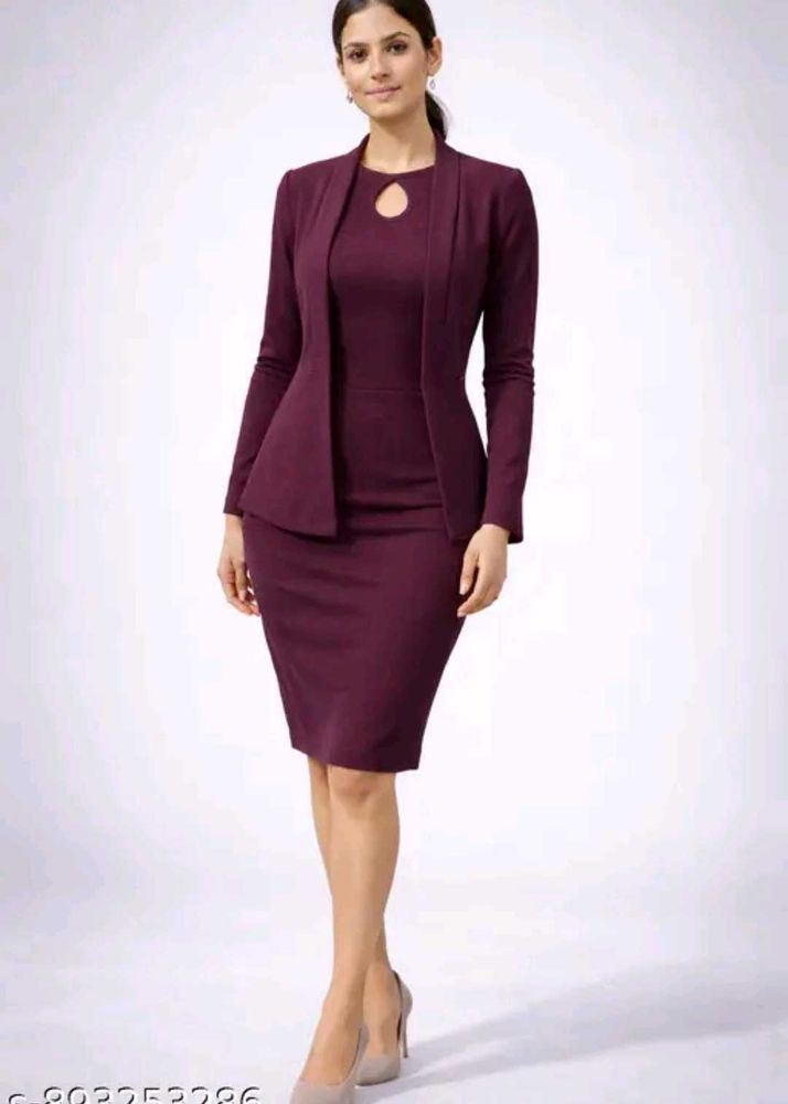 beautiful dress with jacket 🧥