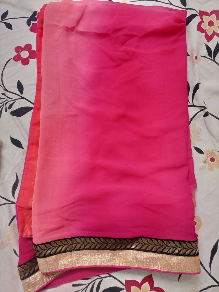 Daily Wear Pink Saree