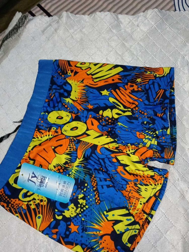swiming trunk Bold Graphic Print Boxer Shorts