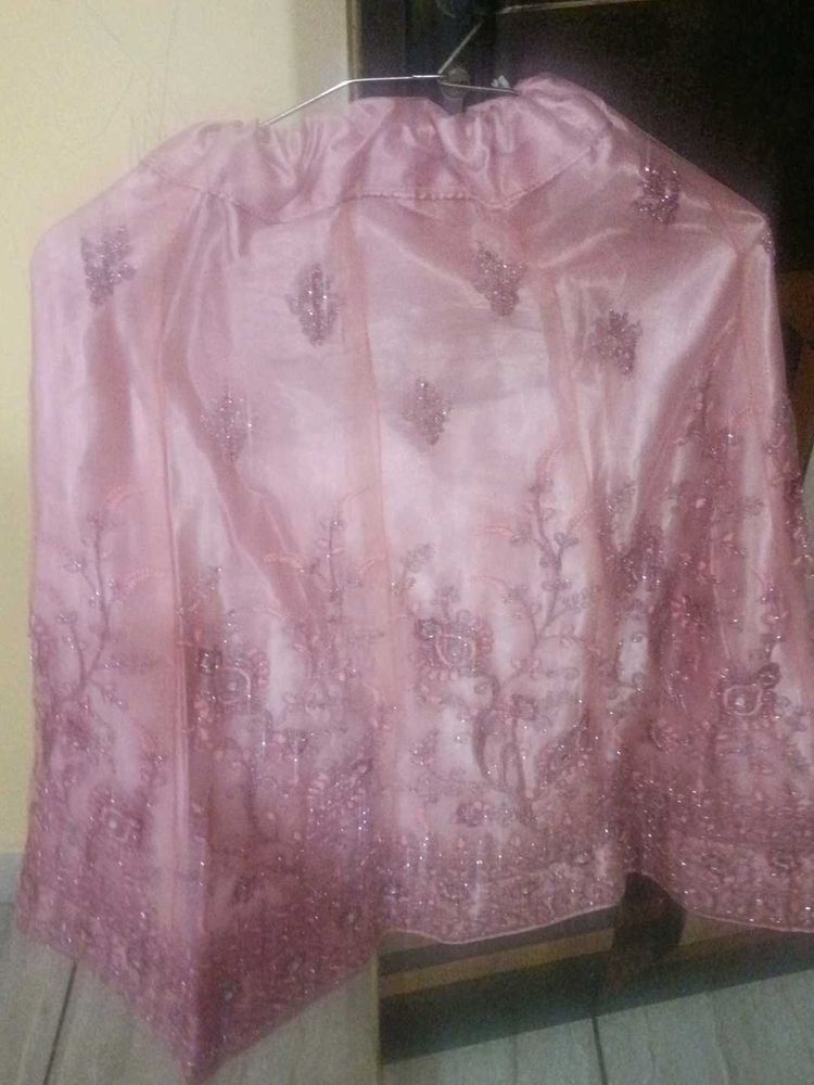 Pink Embellished Skirt