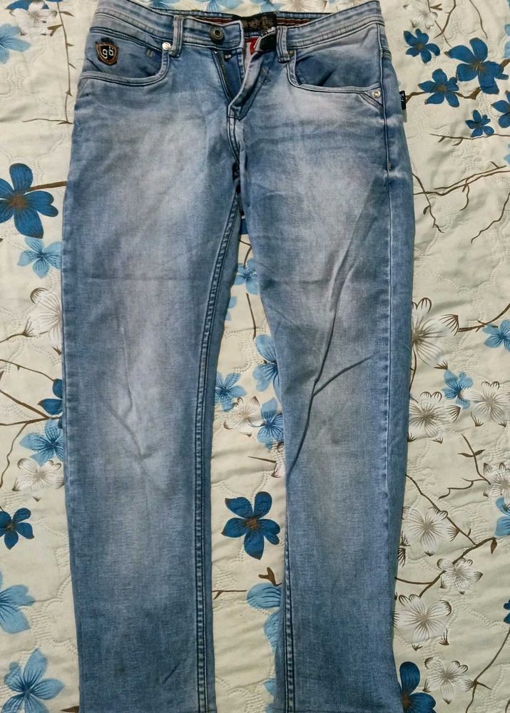 Light Wash Slim Fit Jeans