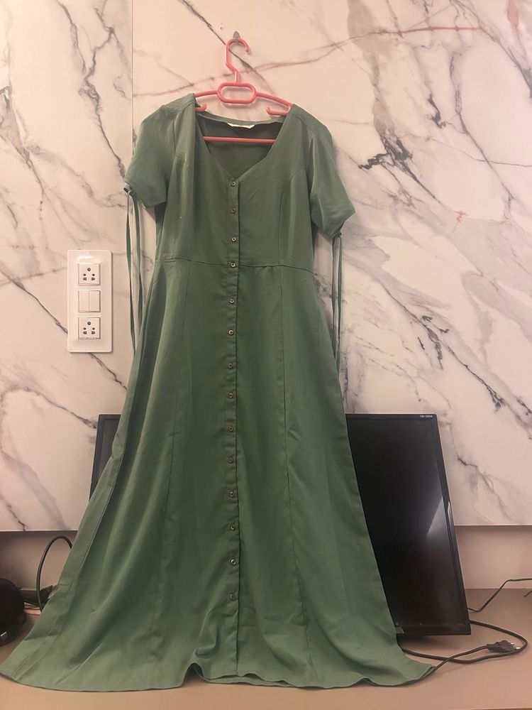 Olive Green Dress