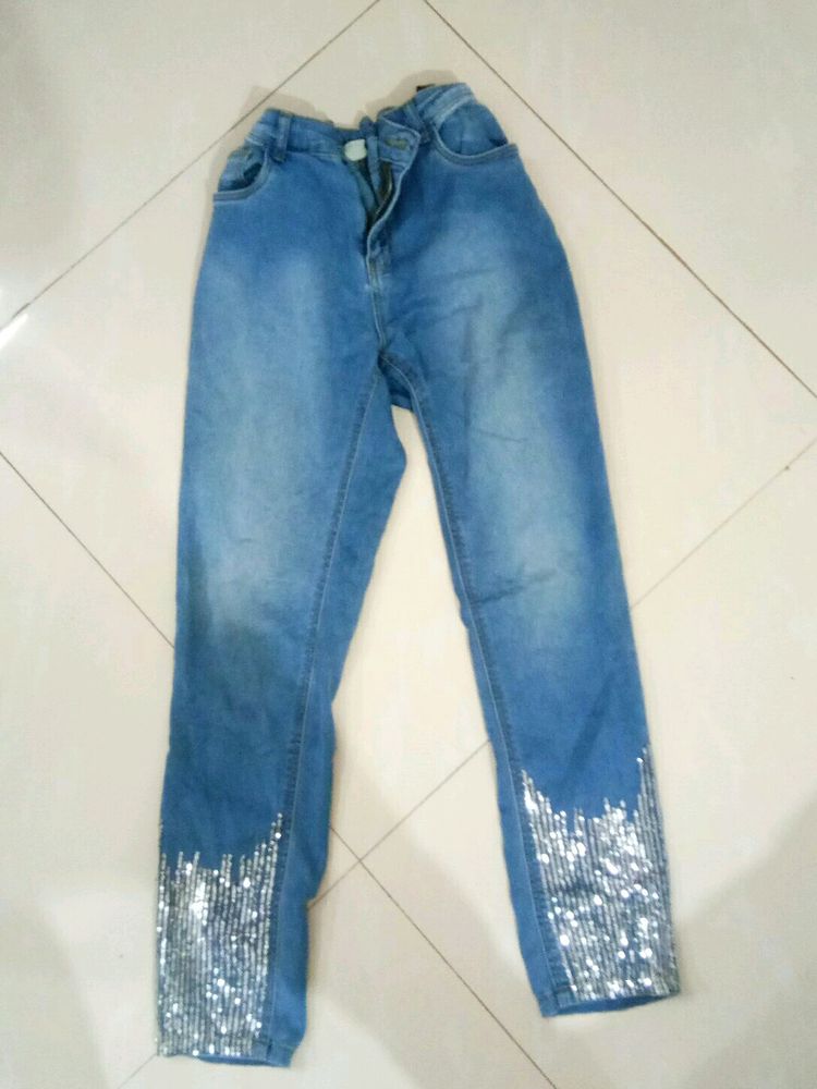 Slimfit Sequenced Blue Jeans