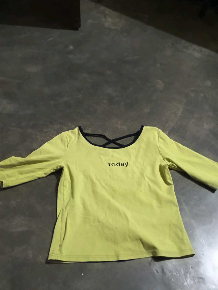 Cute Yellow 'Today' Graphic Tee