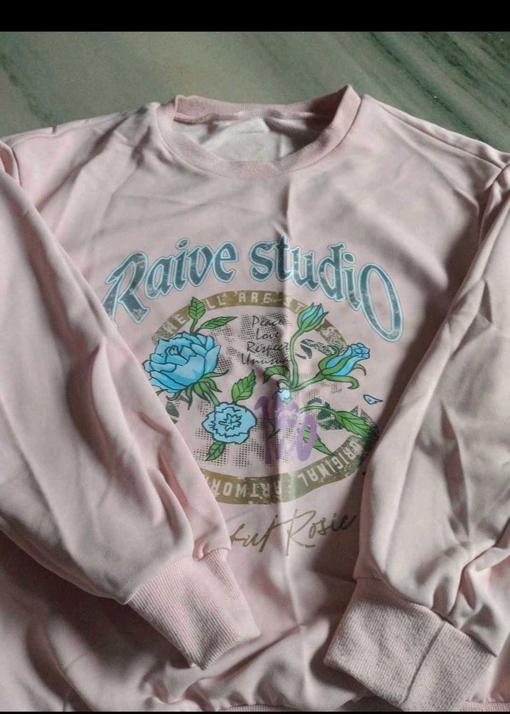 Pink Graphic Sweatshirt
