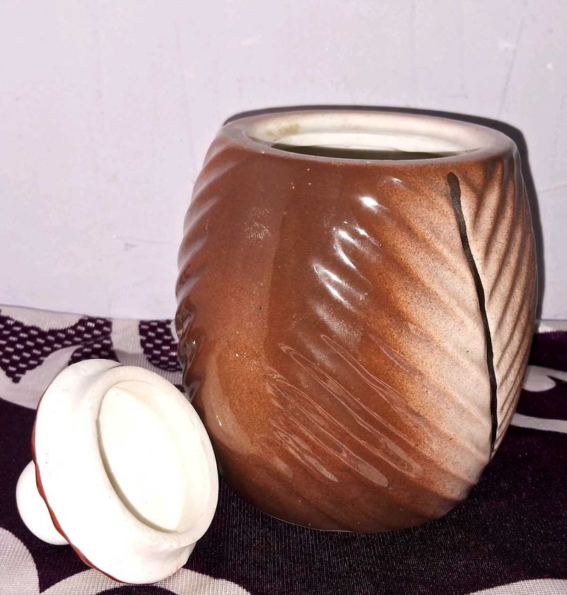 Decorative Ceramic Jar with Lid