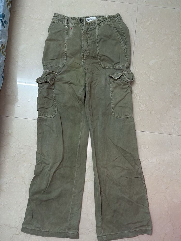 Olive Green Cargo Pants