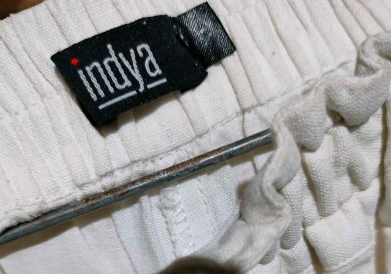 Indya White Palazzo Pants