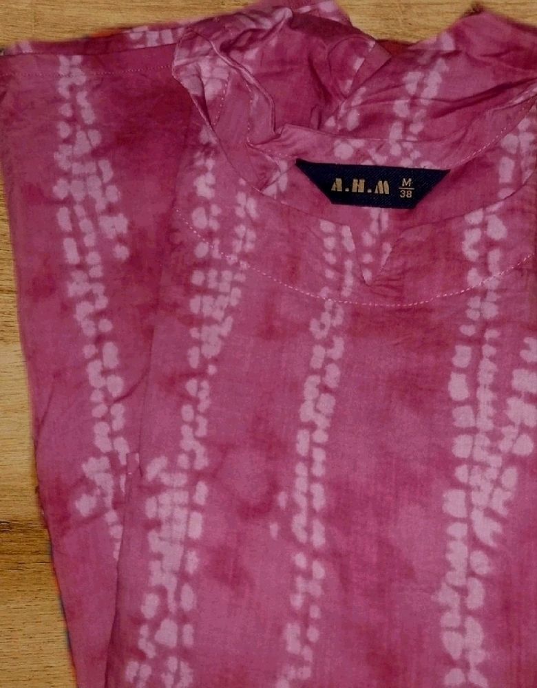 Pink Short Kurta