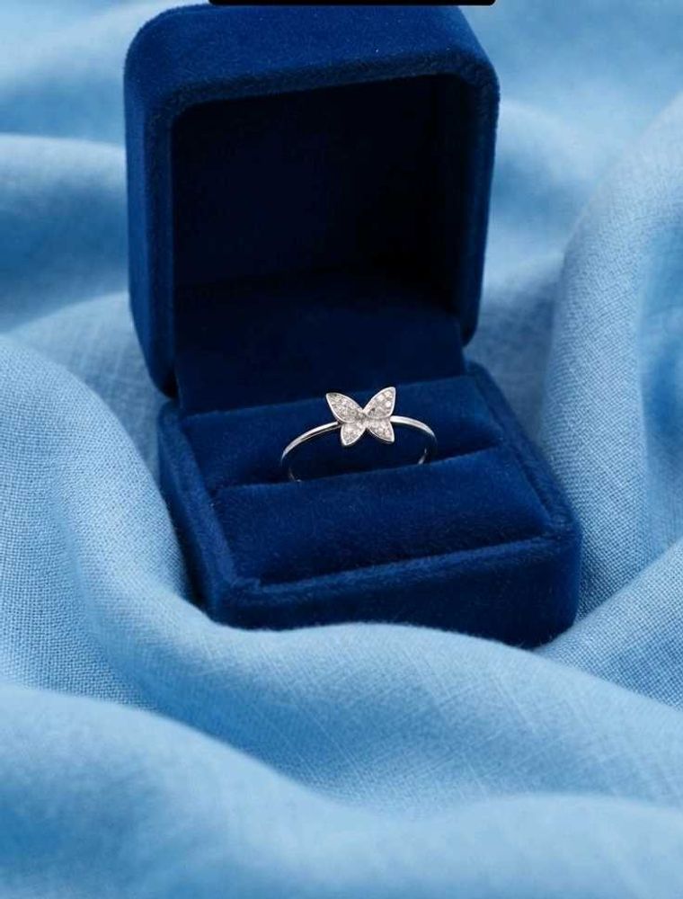 Sparkling Butterfly Ring 925