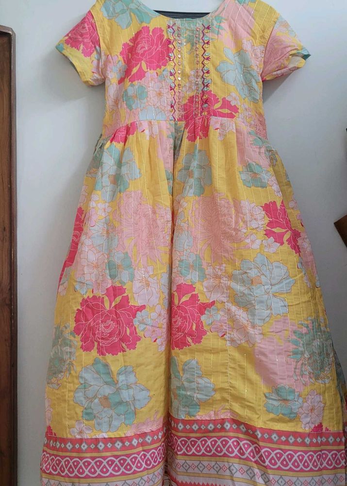 Vibrant Floral Kurta Set