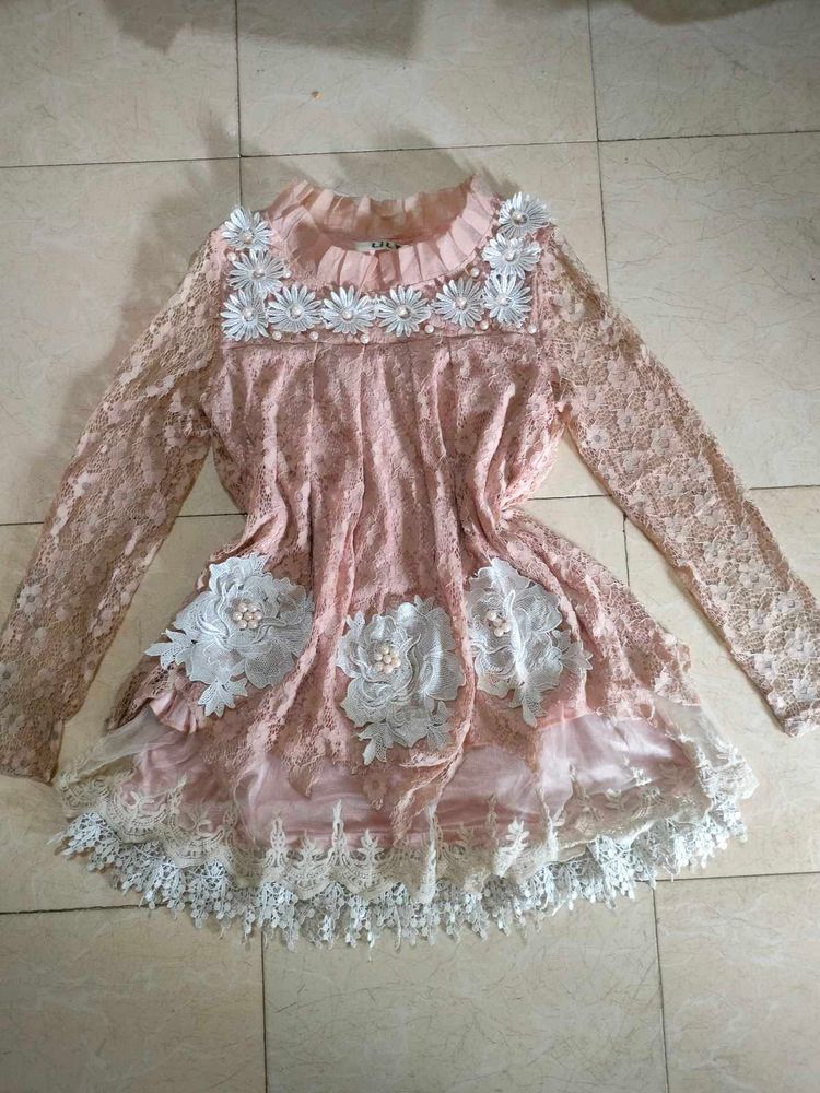 bridgerton Pink Lace frock 🦪🍧🐇🩰🛶🍰