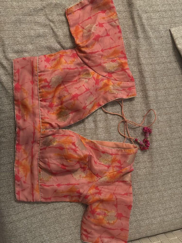 Stylish Pink Tie-Dye Blouse