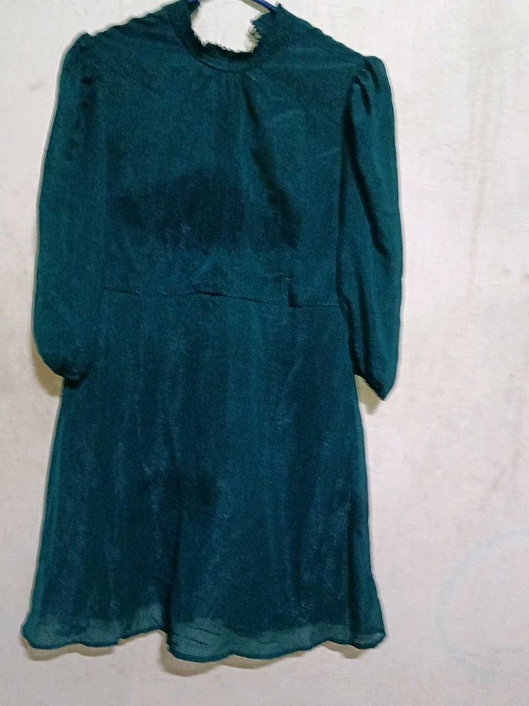 Elegant Teal Mini Dress