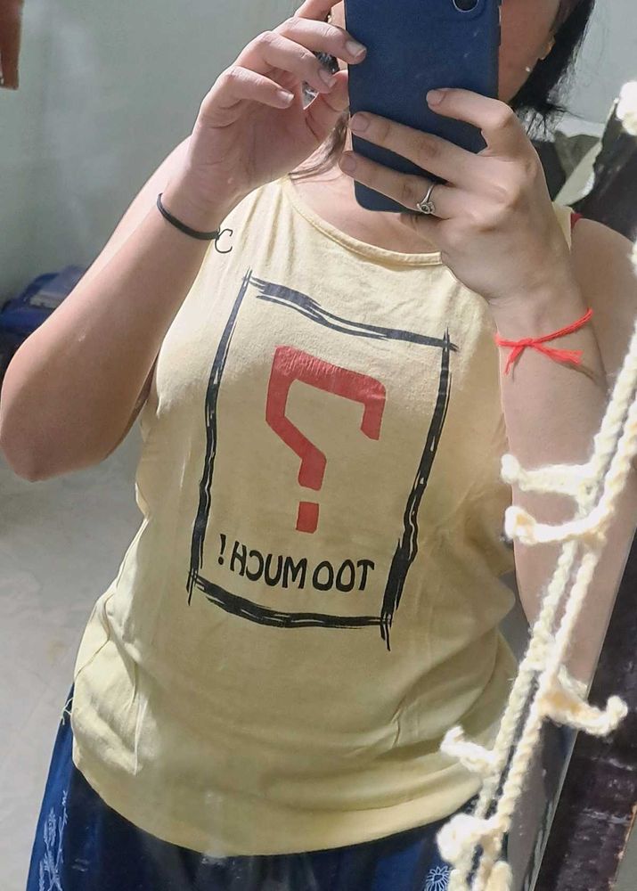 Yellow Sleeveless Top💛