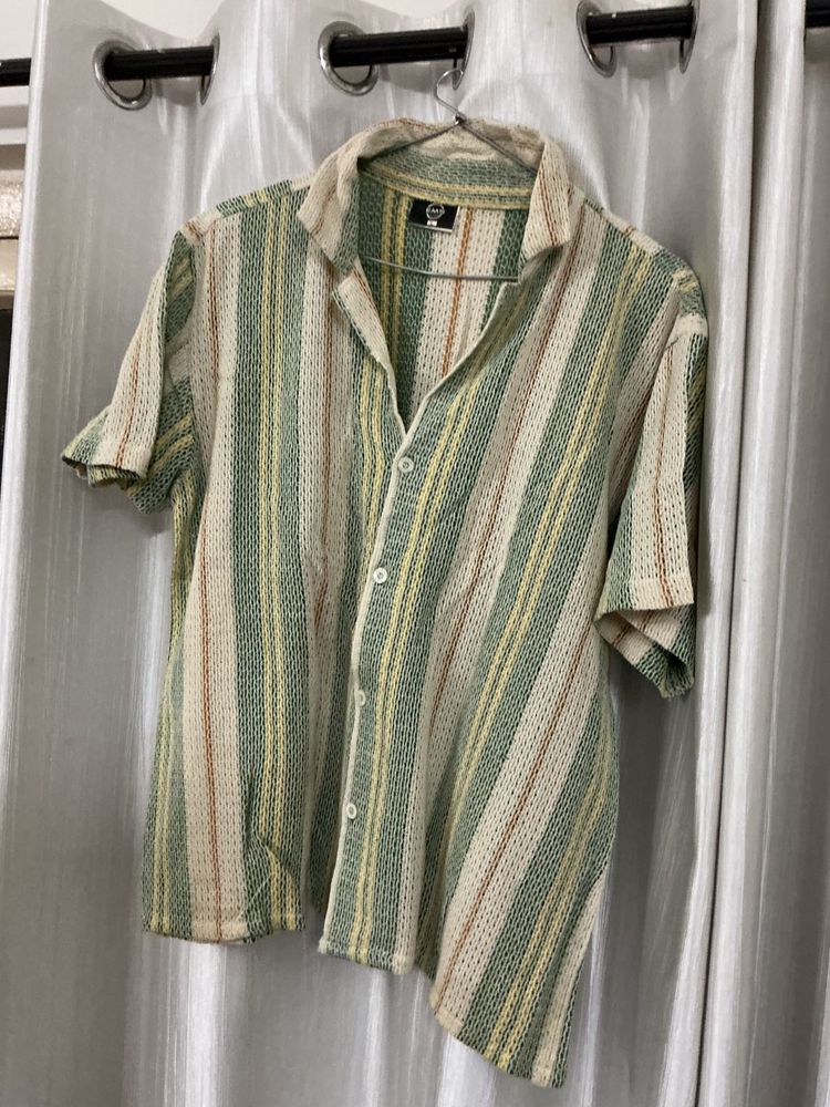 Goa Striped Short Sleeve Button-Up Shirt