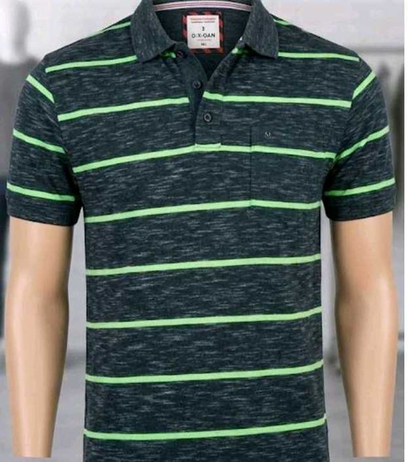 Men's Striped Polo Shirt