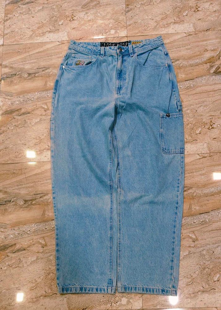Light Wash Baggy Jeans