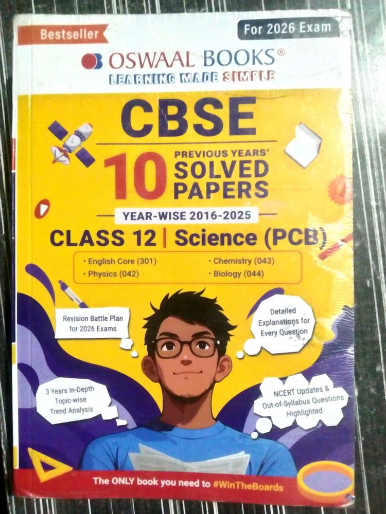 Oswaal Books CBSE Class 12 Science Solved Papers