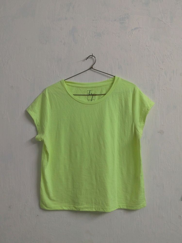 Neon Green Hey Top