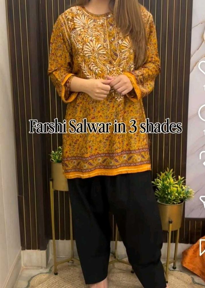 Kurta with Farshi salwar