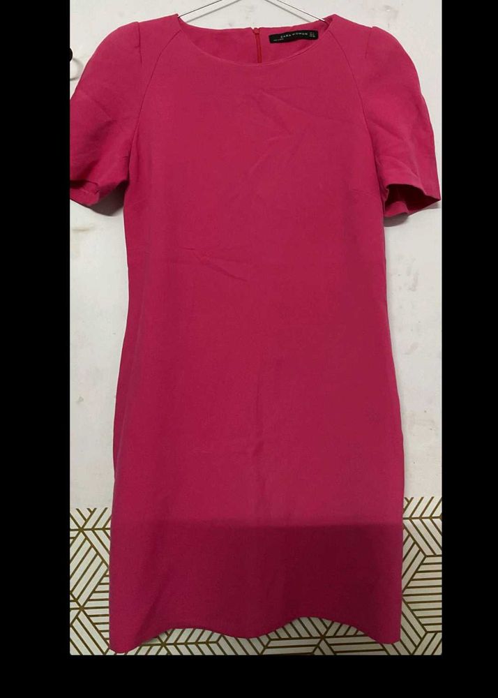ZARA rose pink bodycon