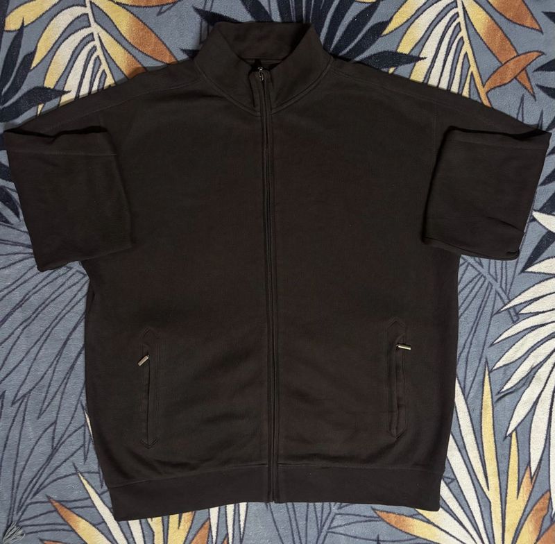 Brown Zip-Up full Sleeve Jacket