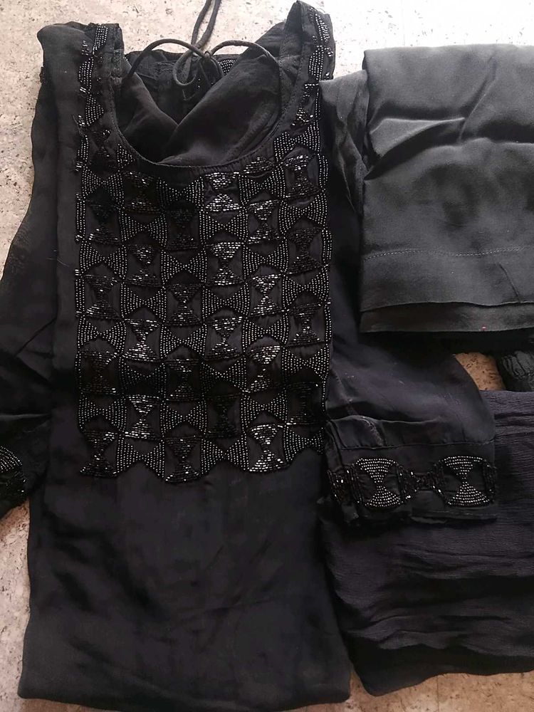 Party wear Black 🖤 kurta set