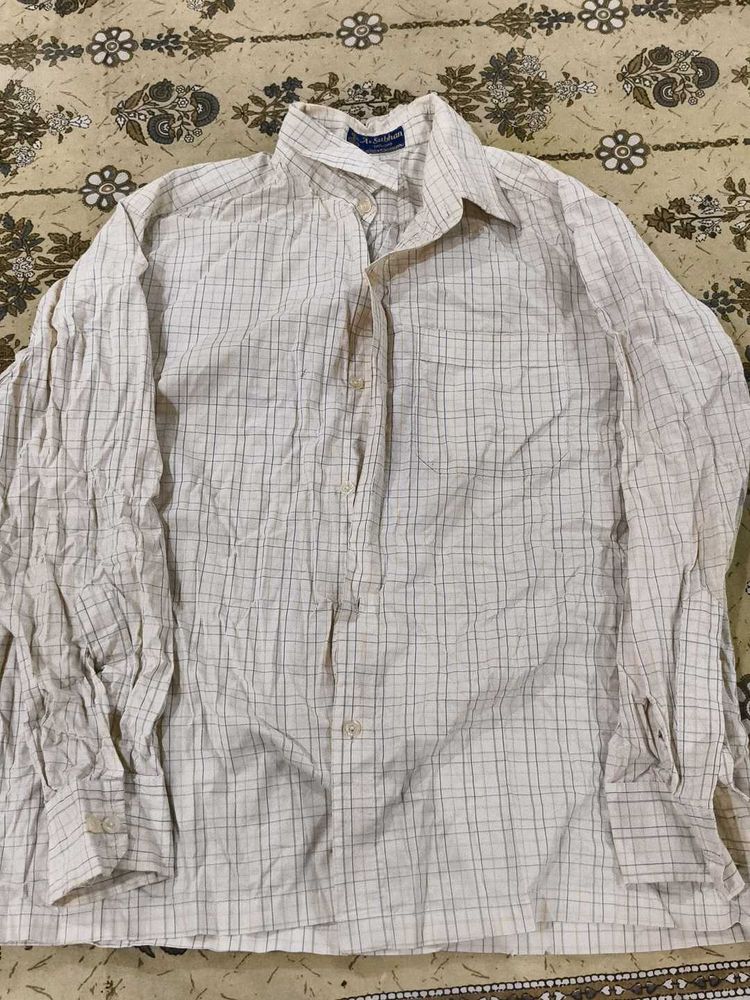 Checked Button-Down Shirt