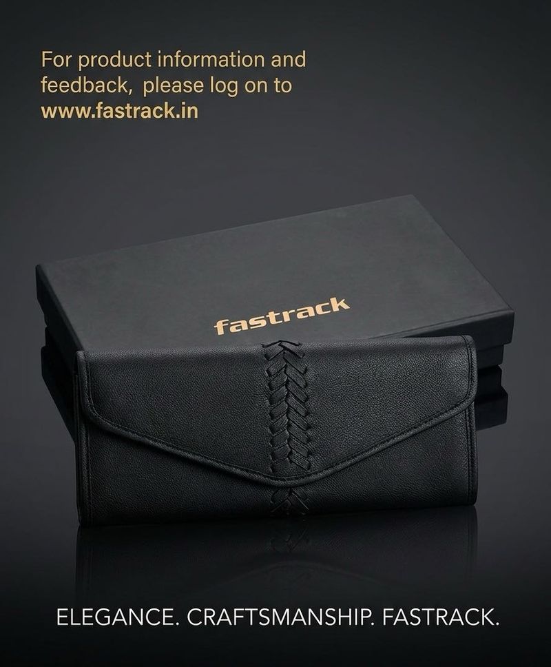 Fastrack Black Leather Wallet
