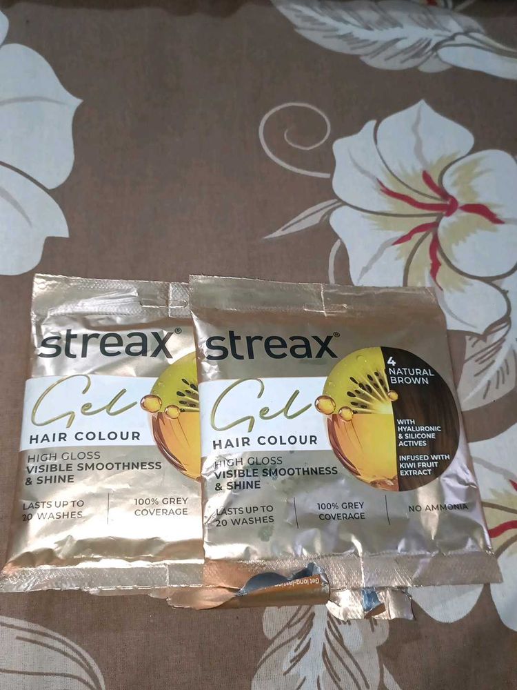 Streax Gel High Gloss Hair Colour - Natural Brown