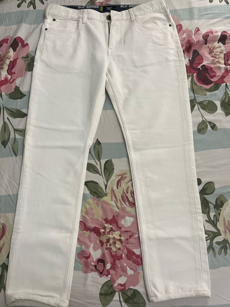 BLK Series White Denim Jeans