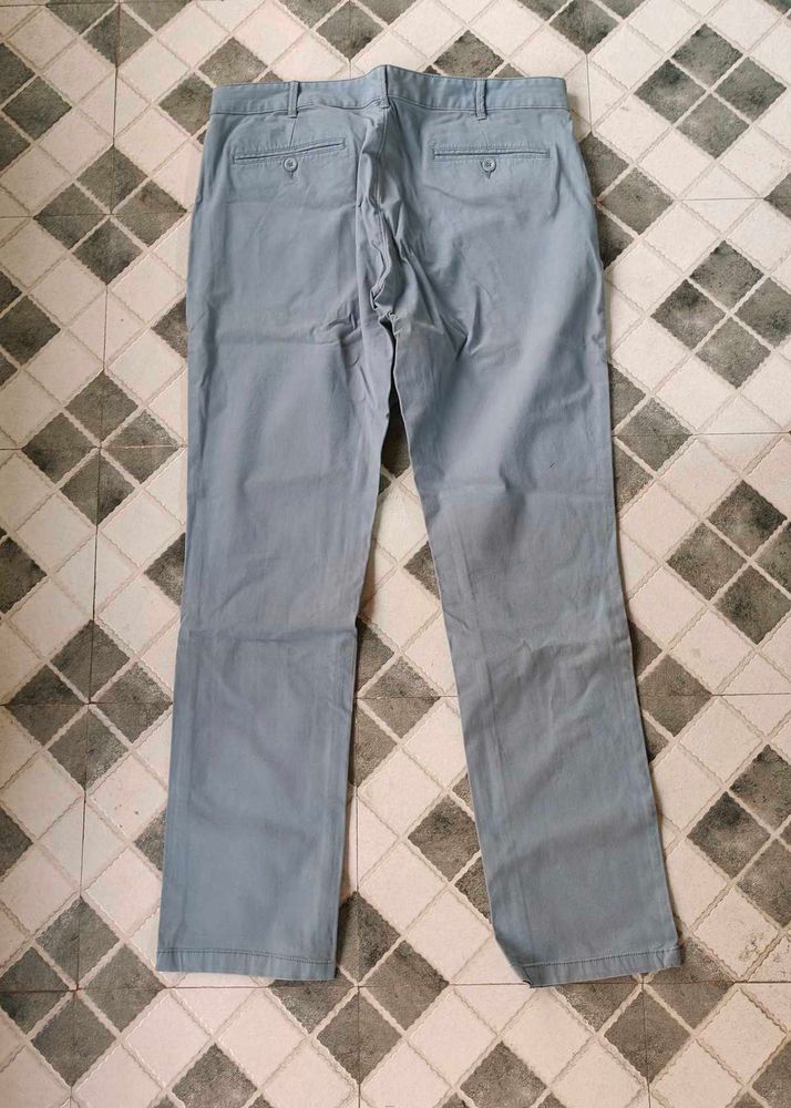 Men's Light Blue Casual Trousers
