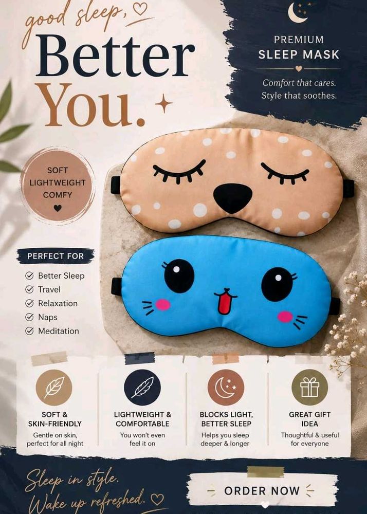 Cute Cartoon Sleep Mask