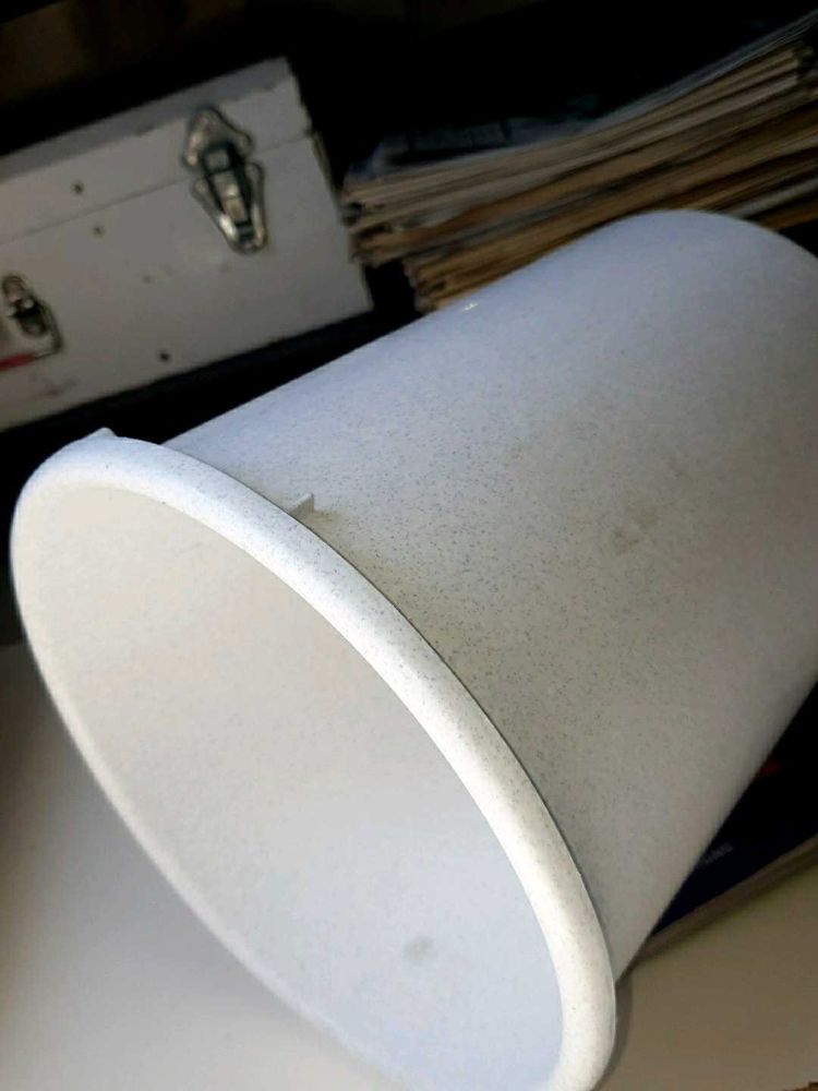 Unique speckled storage cylinder