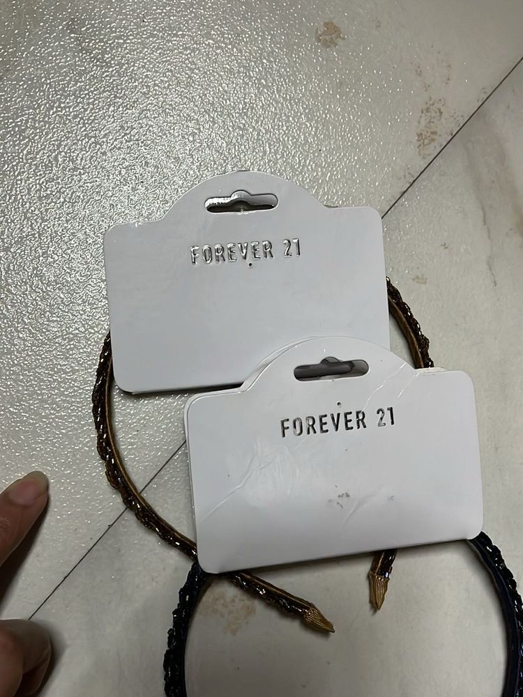 (New) Set of 2 Forever 21 Embellished Headband