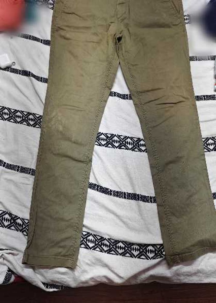 Men's Khaki Slim Fit Chinos