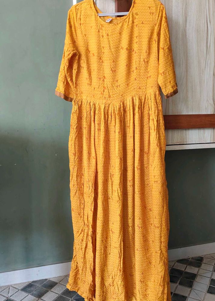 🌻Mustard Yellow Maxi Dress