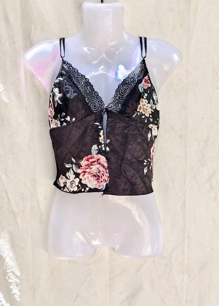 I. Floral Print Camisole Top