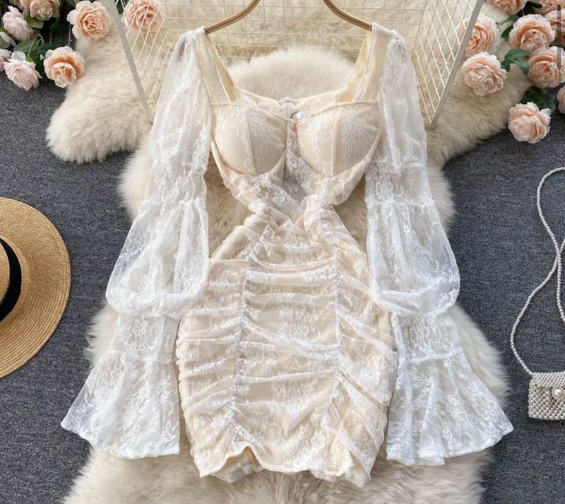 lace mini summer dress