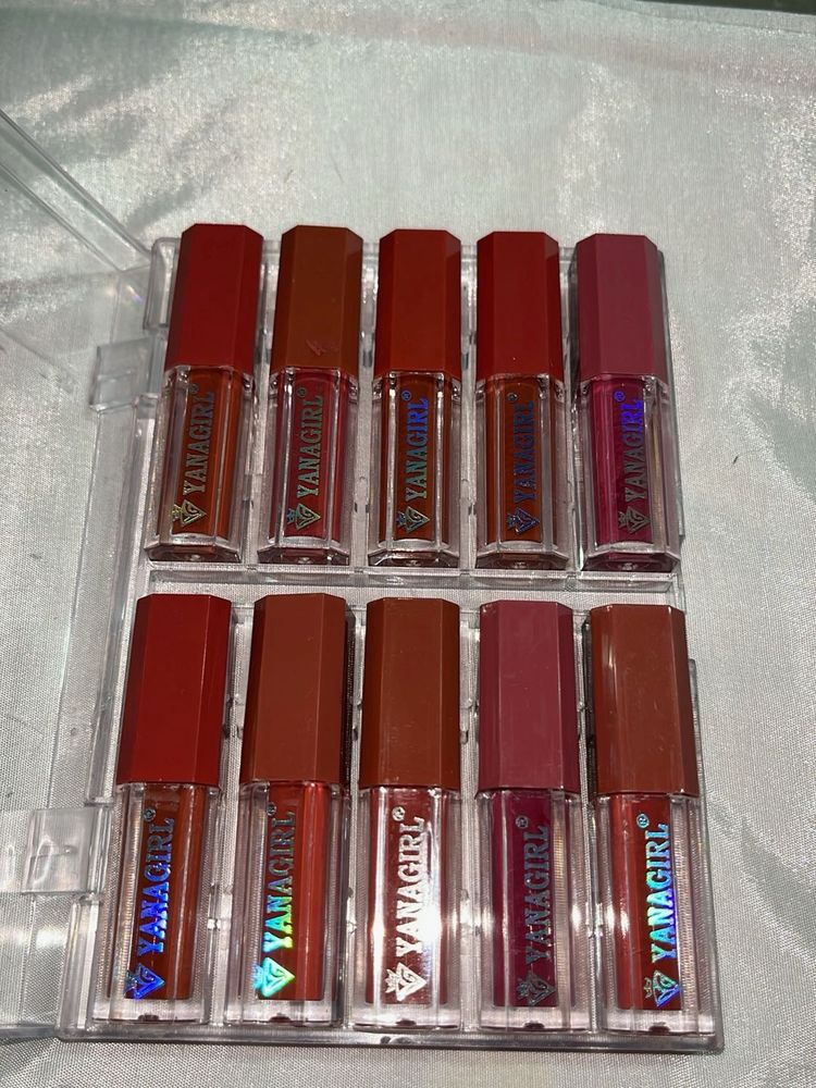 YANAGIRL Liquid Lipstick Set Of 10