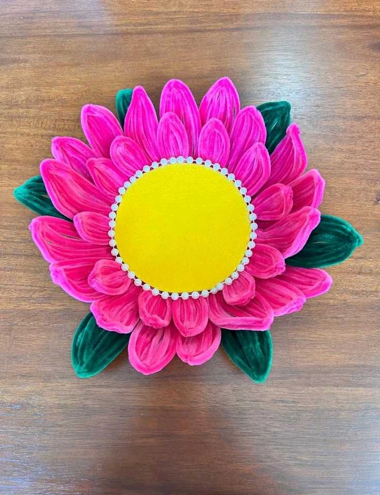 Vibrant Pink Flower Showpiece