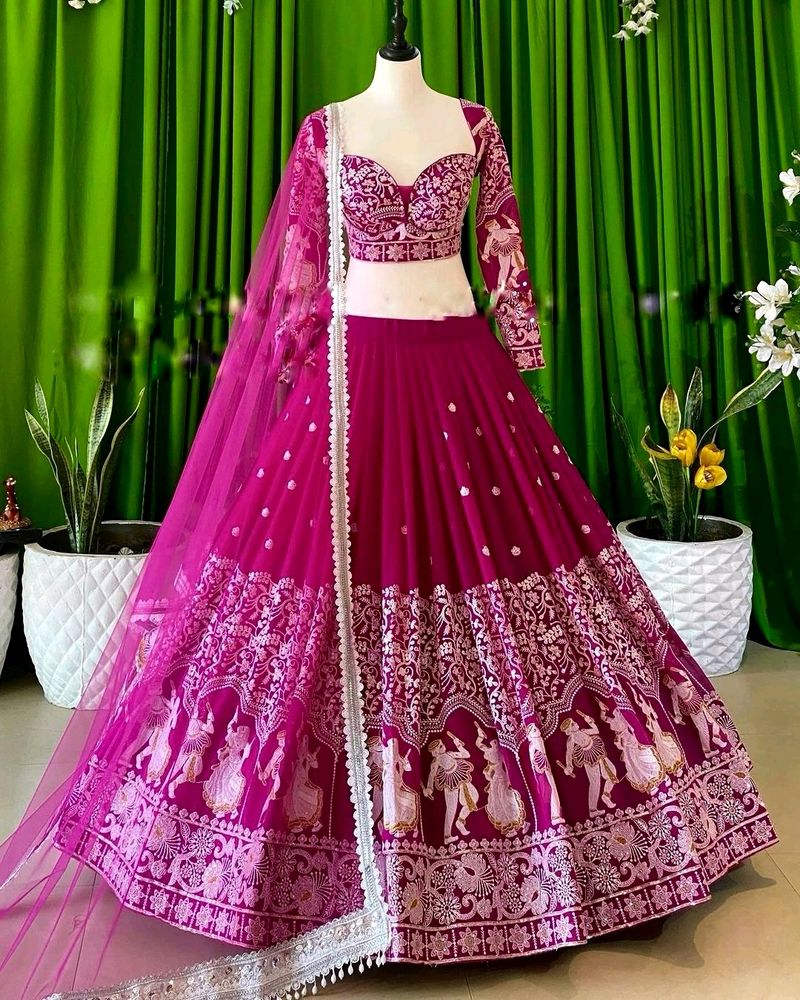 Beautiful &amp; Premium Purple Lehenga Collection