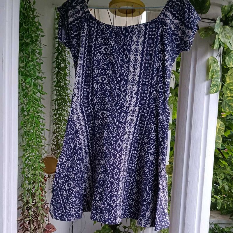Boho Print A-Line Mini Dress